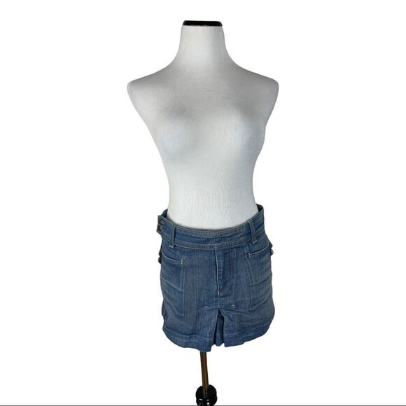 Citizens of Humanity Womens Denim Jeans Mini Skirt Blue Low-Rise Size 27 - Picture 1 of 9